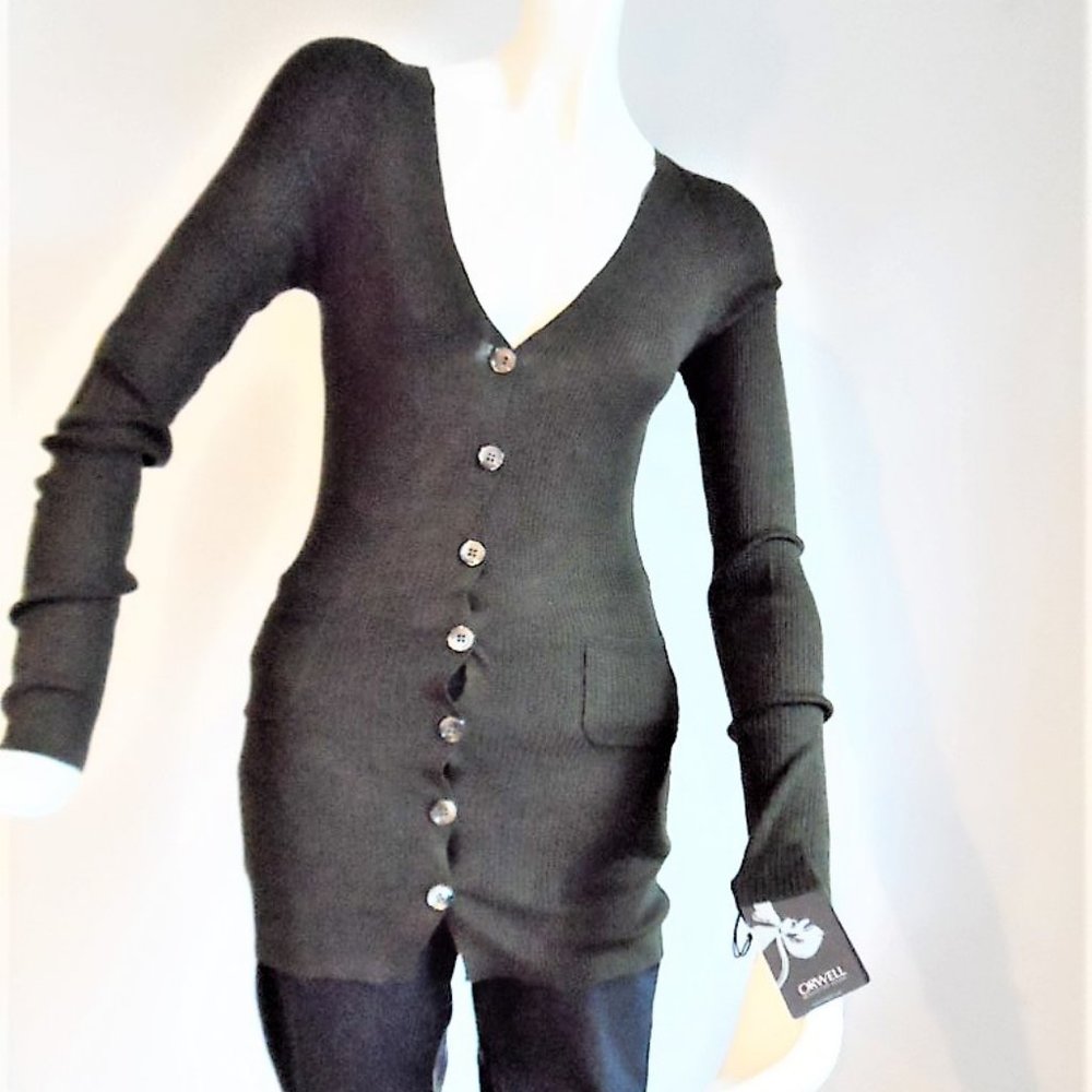 ORWELL LONG SWEATERS  CARDIGANS 75%WOOL,25%SILK NWT